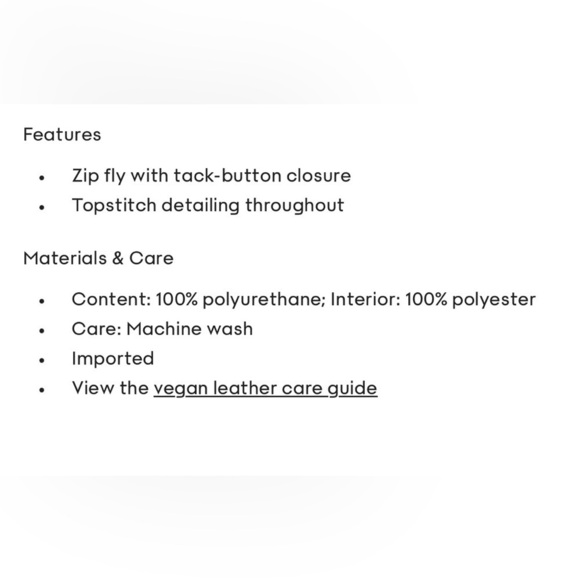 Wilfred The Melina Pant High-waisted Straight Leg Vegan Leather Pans Ivory Sz 2 - Picture 16 of 17